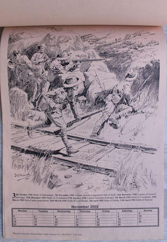 2002 Anglo-Boer War Calendar / Newspaper Illustrations