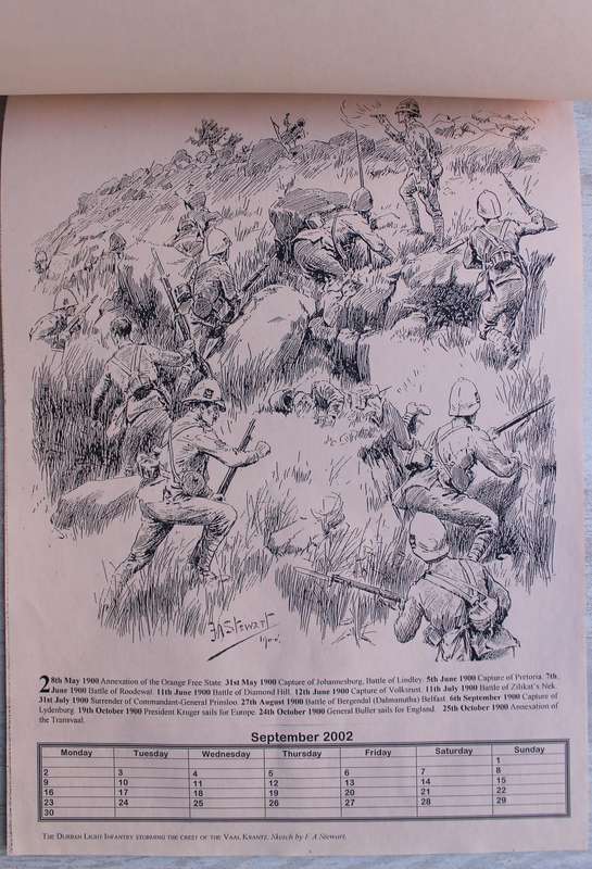2002 Anglo-Boer War Calendar / Newspaper Illustrations