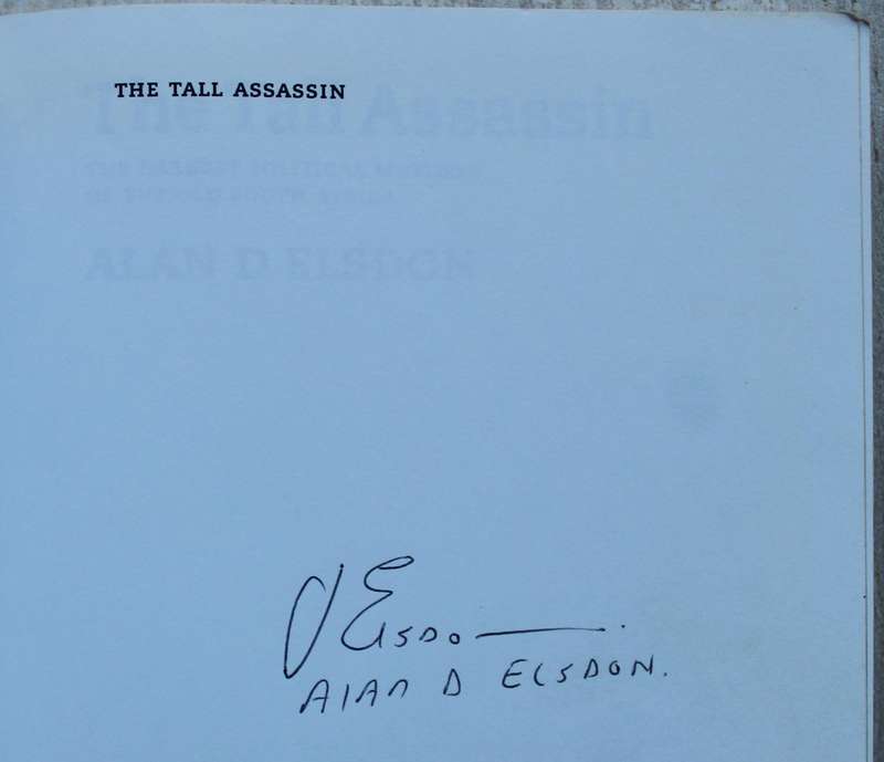 SIGNED: The Tall Assassin - Alan Elsdon