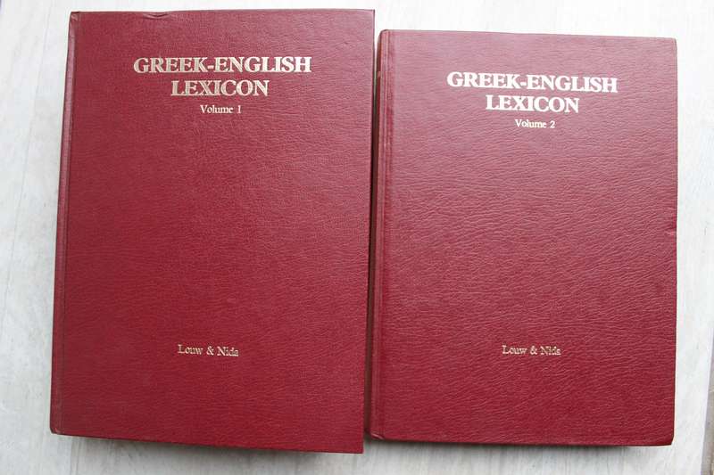 Greek-English Lexicon of New Testament Based on Semantic Domains 2 volumes complete / Louw & Nida
