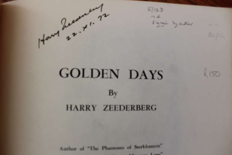 SIGNED: Golden Days - Harry Zeederberg and Abe Berry