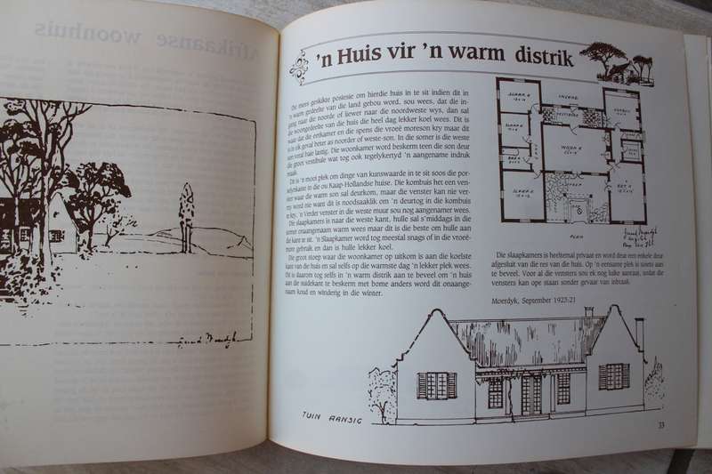 DIE AFRIKAANSE WONING deur Roger Fisher and Schalk le Roux Herdrukke uit Die Boervrou 1919-1931