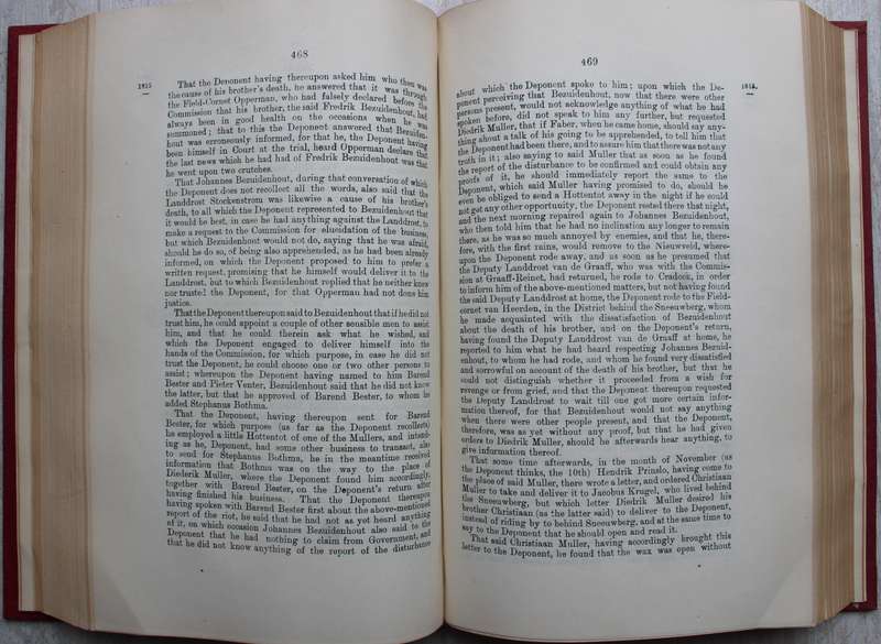 The Rebellion of 1815. Generally known as Slachters Nek. - Leibbrandt / Slagtersnek