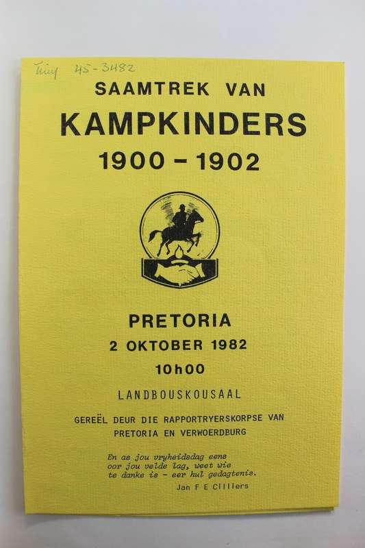 KAMPKINDERS 1900-1902 : `n Gedenkboek / G. G. Coetzee & M. C. E. van Schoor