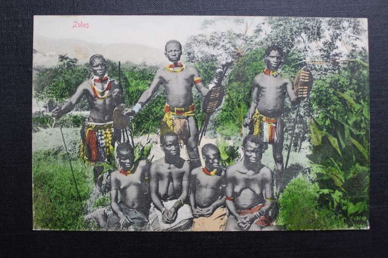 Post Card postcard - Zulus