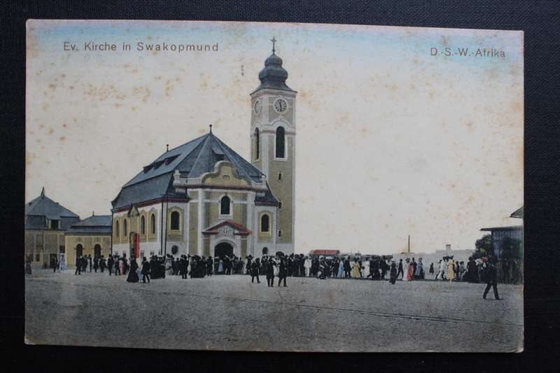 Post Card postcard DSWA Deutsch Sud-West-Africa - Swakopmund Evangelische Kirche