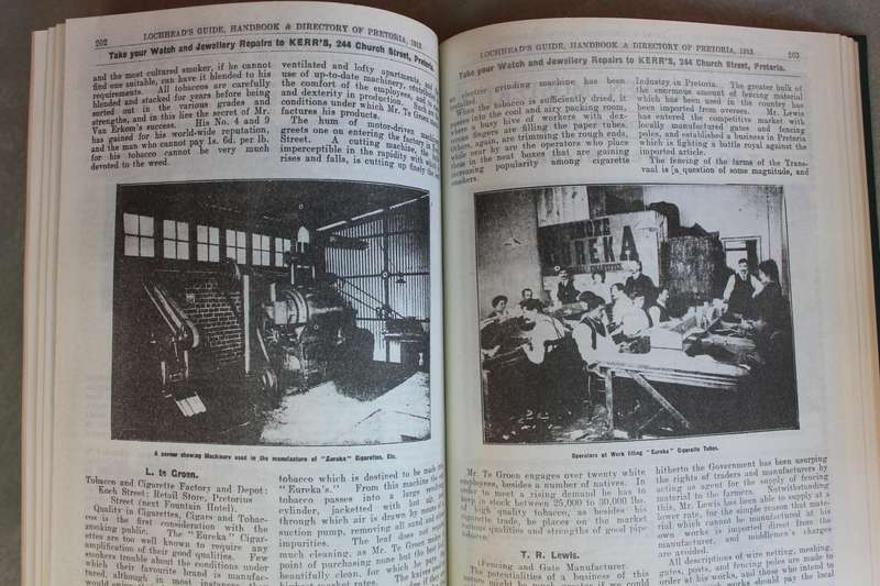 Lochhead`'s Guide, Hand-Book and Directory of Pretoria 1913