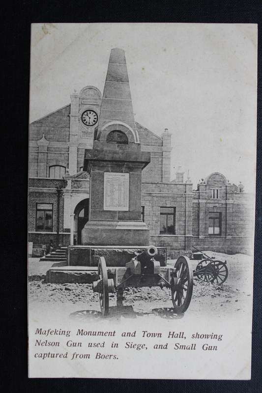 Post Card postcard - Mafeking Monument and Town Hall