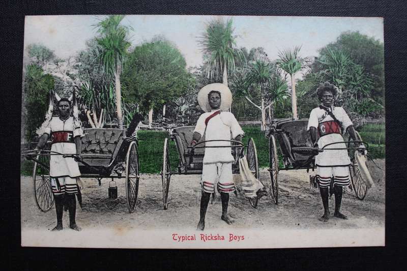 Post Card postcard - Typical Ricksha Boys