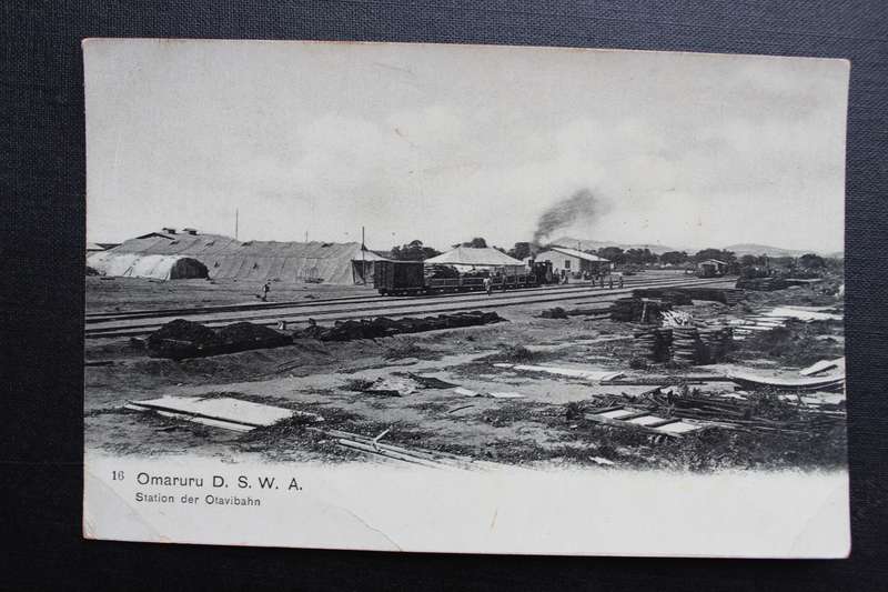 Post Card postcard DSWA Deutsch Sud-West-Africa - Omaruru Station der Otavibahn