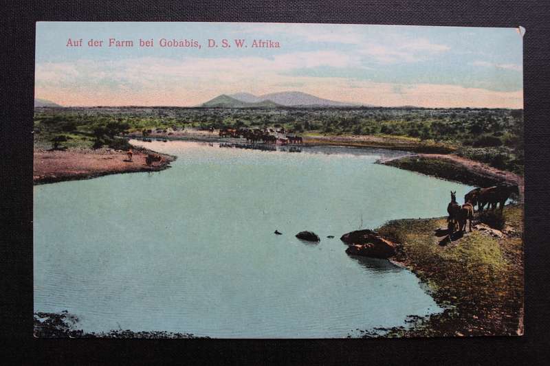 Post Card postcard DSWA Deutsch Sud-West-Africa - An der Farm bei Gobabis