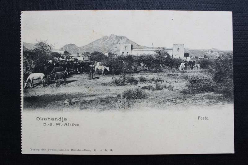 Post Card postcard DSWA Deutsch Sud-West-Africa - Omaruru Feste