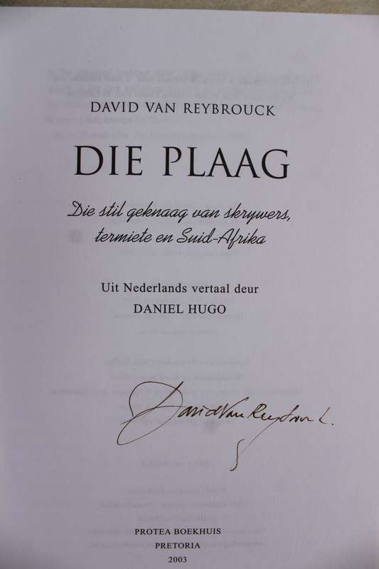 GEYEKEN: Die plaag - VAN REYBROUCK