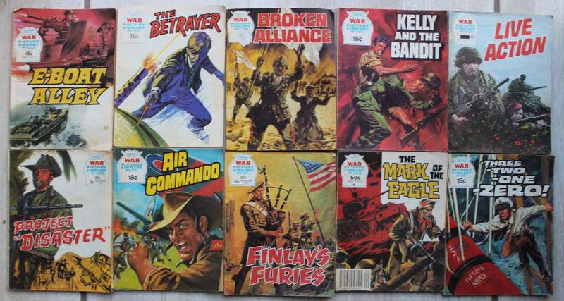 10 x War Picture Library graphic comics
