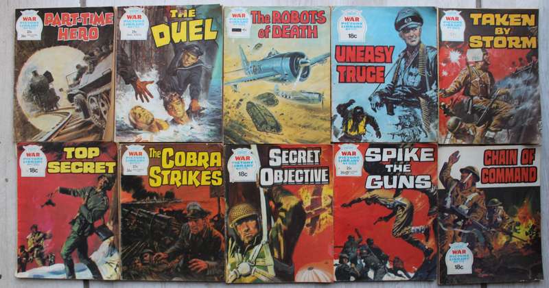 10 x War Picture Library graphic comics