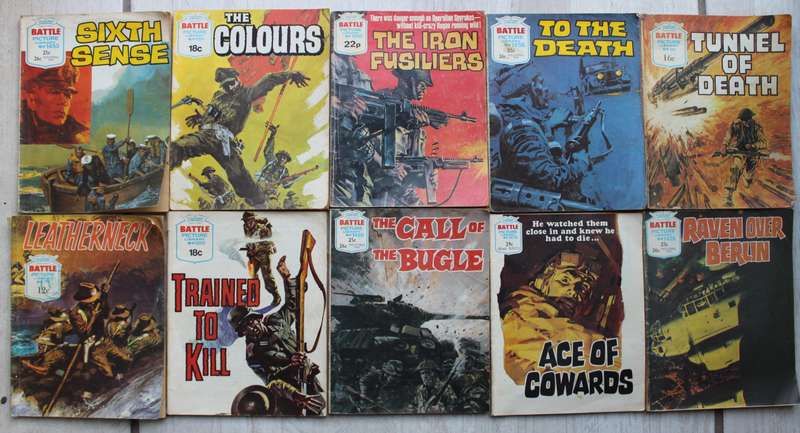 10 x Battle Picture Library graphic comics
