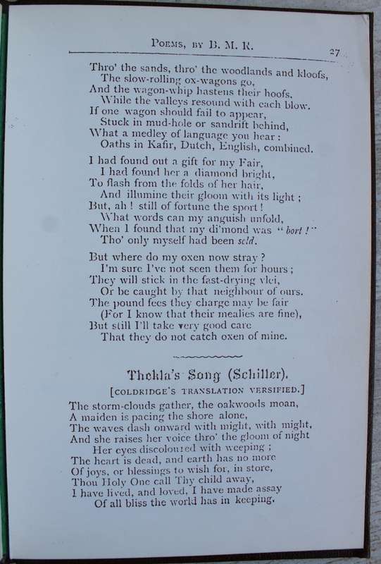 Under the Yellowwoods - Poems of Belton, near Grahamstown, South Africa