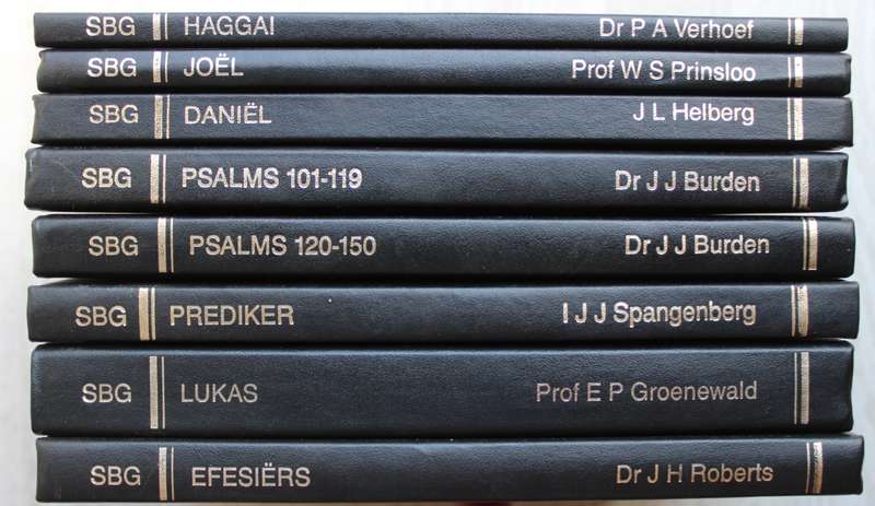 SBG Kommentaar Reeks van 8 volumes