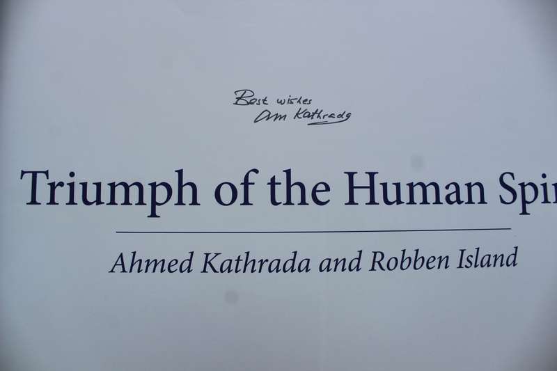 SIGNED:  Triumph of the Human Spirit - Ahmed Kathrada and Robben Island