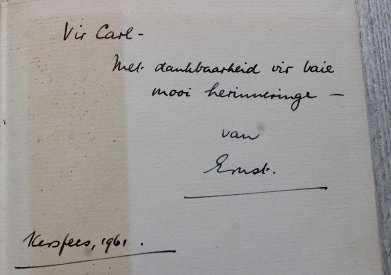 GETEKEN: Etikette op my Koffer -- Ernst van Heerden