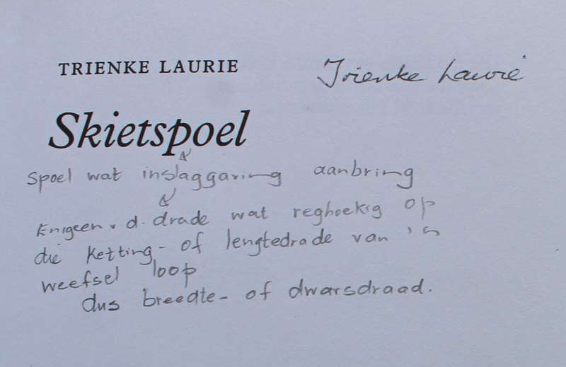 GETEKEN: Trienke Laurie - Skietspoel