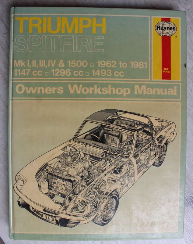 TRIUMPH SPITFIRE Mk 1 2 , 3 , 4 & 1500 OWNERS WORKSHOP MANUAL