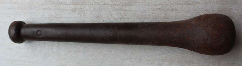 Antique cast iron mortar and pestle