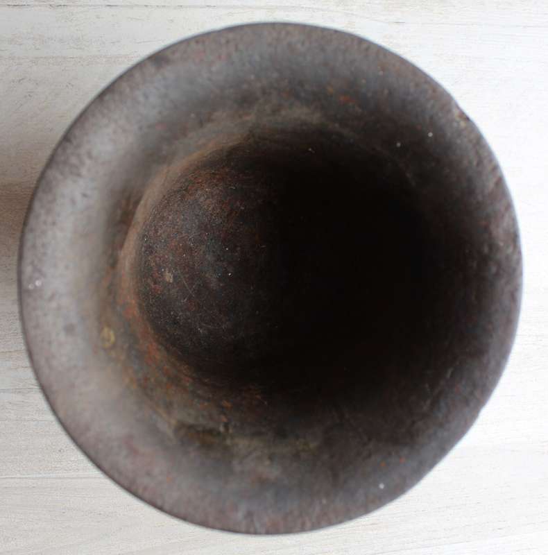 Antique cast iron mortar and pestle