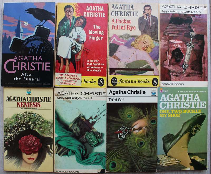 8 x Agatha Christie paperbacks
