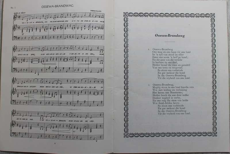 1941 Ossewa-Brandwag Liederebundel Ossewabrandwag