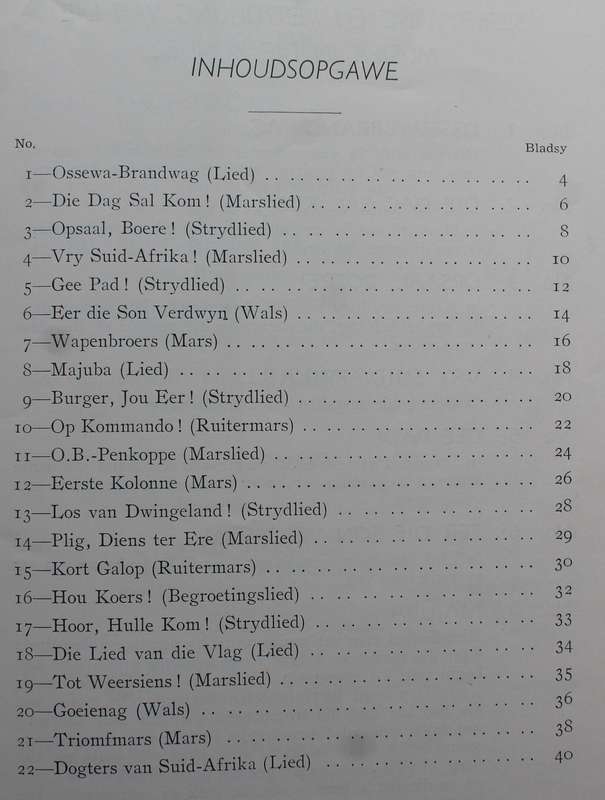 1941 Ossewa-Brandwag Liederebundel Ossewabrandwag