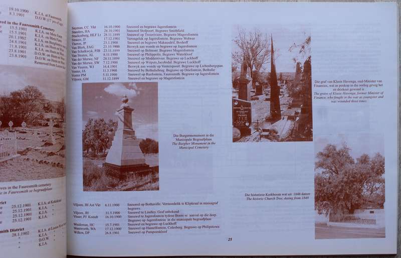 Oosthuizen, A.V. (Compiler) ANGLO-BOER WAR GUIDE FOR THE SOUTHERN FREE STATE