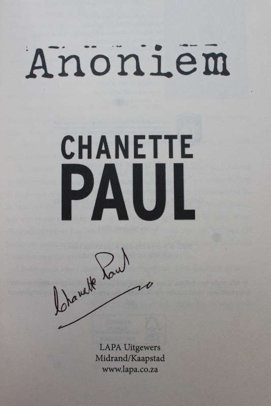 GETEKEN: Anoniem - Chanette Paul