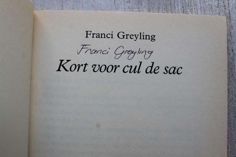 Kort voor cul de sac - Franci Greyling