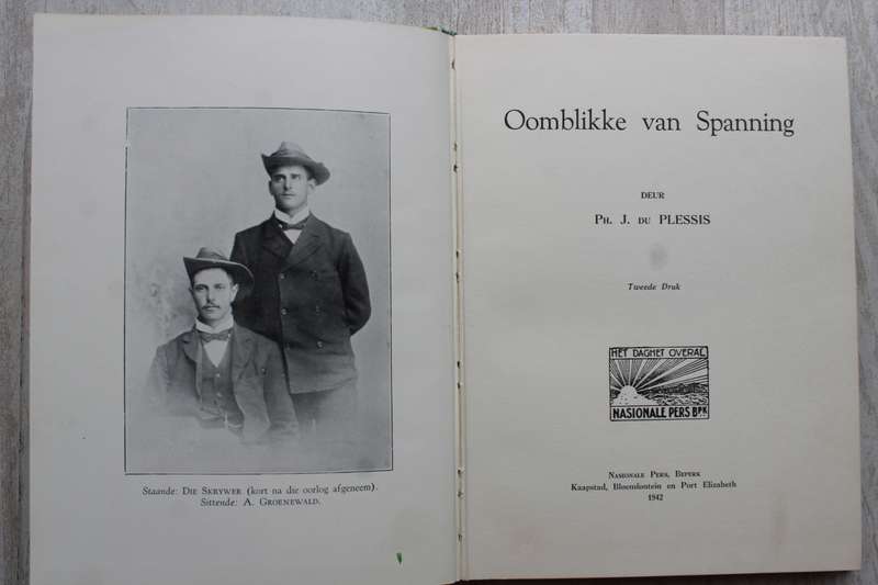 OOMBLIKKE VAN SPANNING -   J. DU PLESSIS