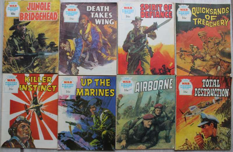 8 x Battle Picture Library graphic comics