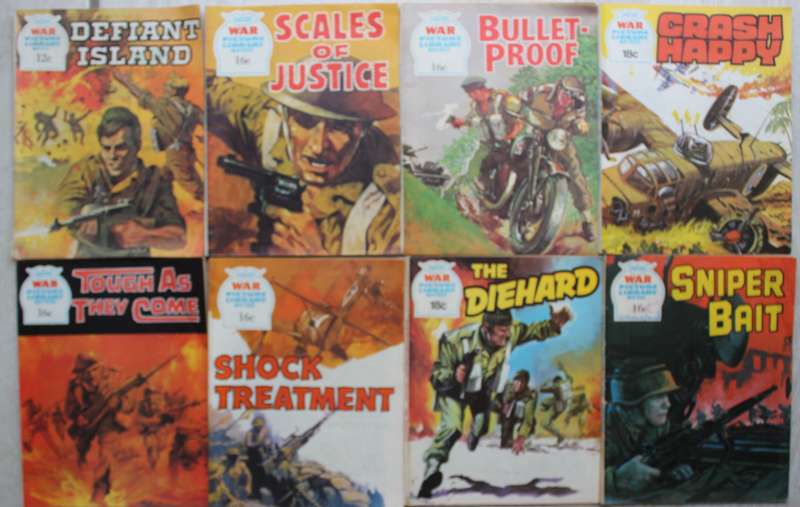 8 x Battle Picture Library graphic comics