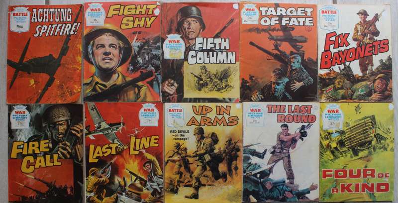 10 x Battle & War Picture Library graphic comics
