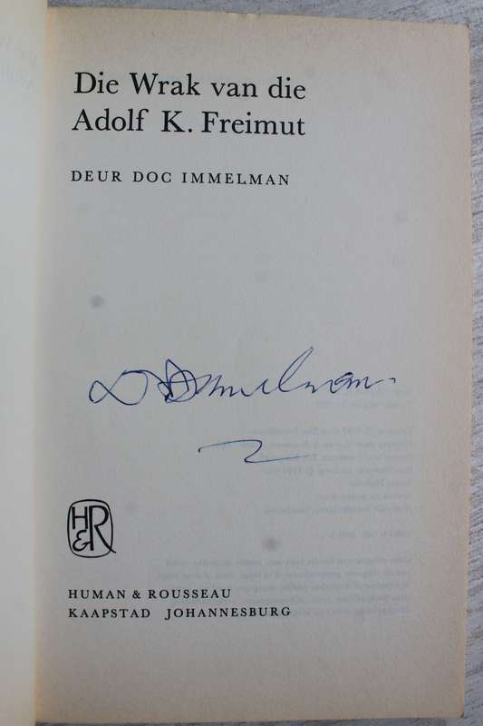 GETEKEN: Die wrak van die Adolf K. Freimut - Doc Immelman