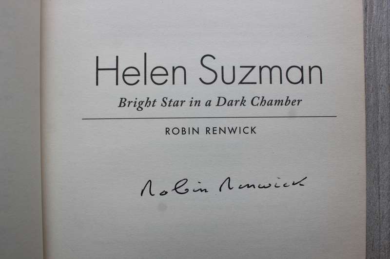 SIGNED: Helen Suzman: Bright Star in a Dark Chamber - Robin Renwick