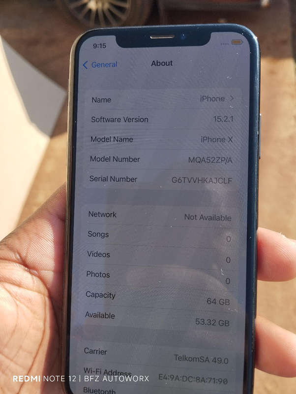 Iphone X 64GB