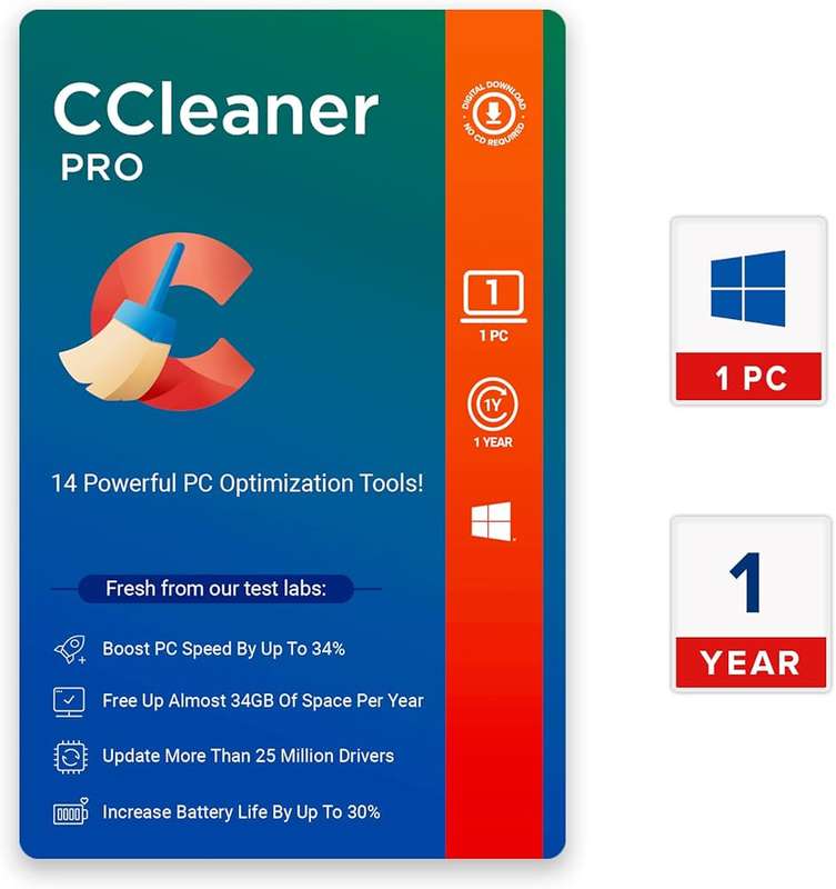 CCleaner Professional 1 Year 1 PC
