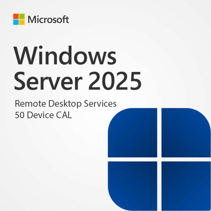 Windows Server 2025 Remote Desktop Services 50 Device Client Access Licenses