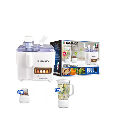 JAMAKY 3 In 1 Food Processor Juicer Mixer & Grinder-1000W