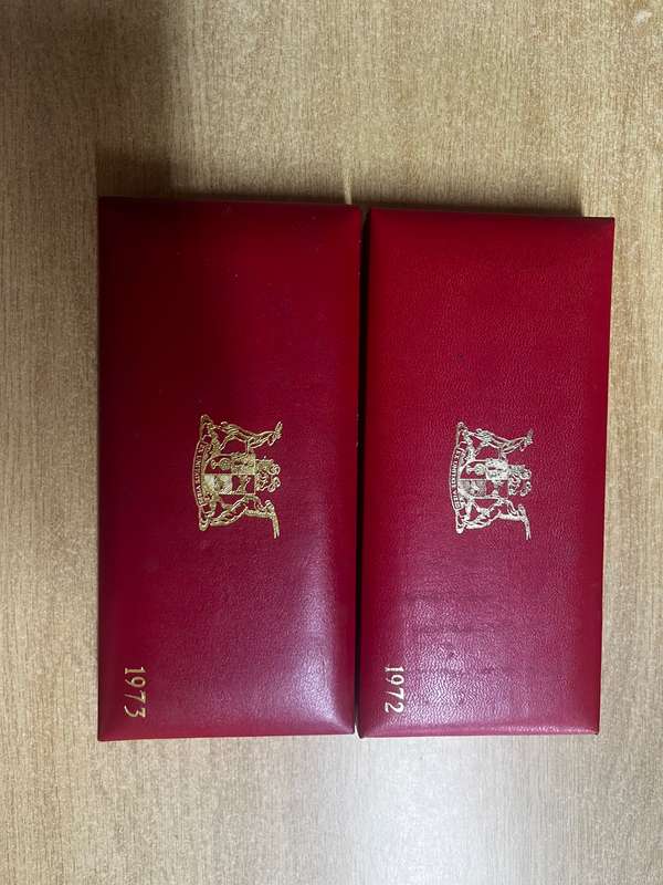 1972 & 1973 Long Proof Set without Gold