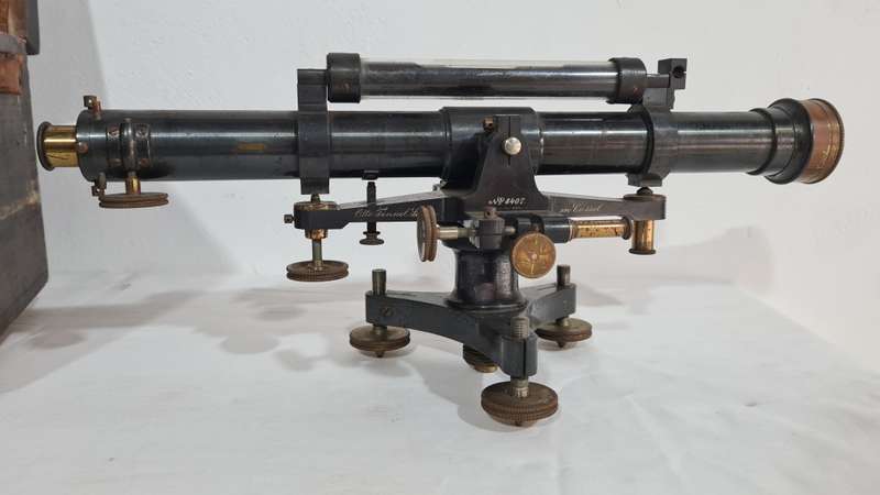 Antique Otto Fennel Sohne Surveyors Level