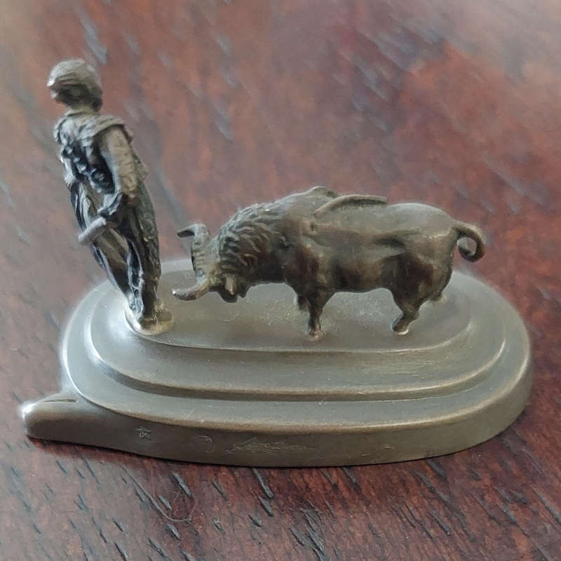 Eight Vintage Pedro Duran - Spanish Bullfighting Corrida De Toros Silver Place Card Holders