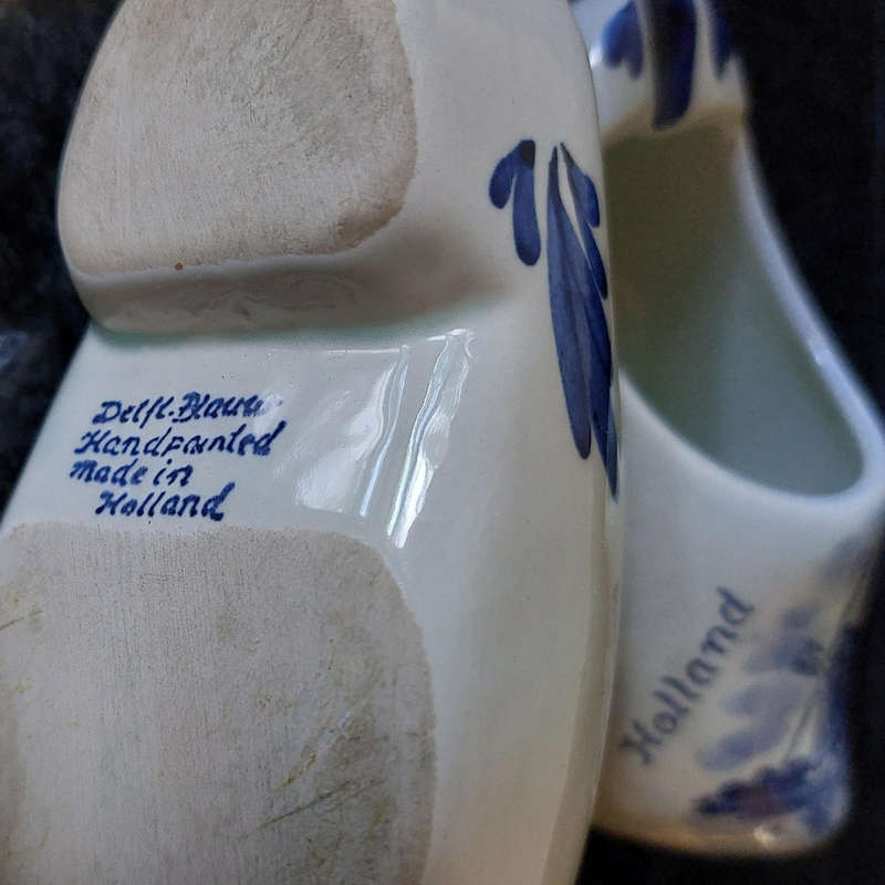 Blue Delft Clog Ashtrays
