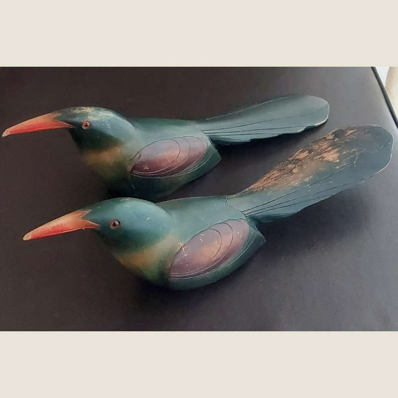 Red Billed Wood Hoopoe by Feathers of Knysna Limited Edition - Nr 222 &  Nr 217