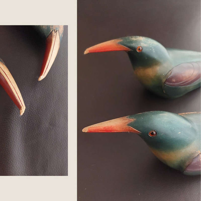 Red Billed Wood Hoopoe by Feathers of Knysna Limited Edition - Nr 222 &  Nr 217